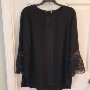 Eli Tahari top, black large